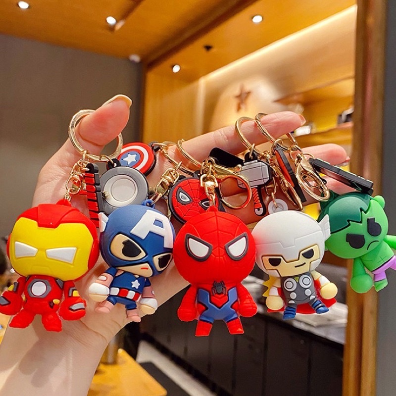 Móc khóa biệt đội Avengers siêu anh hùng Marvel Người nhận Hulk Thor- Loại to đẹp