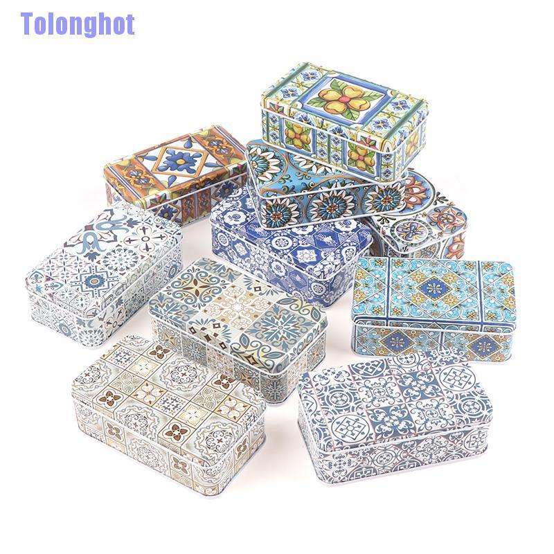 Hộp Thiếc Hình Chữ Nhật Kích Thước 11.5x6.5x4cm