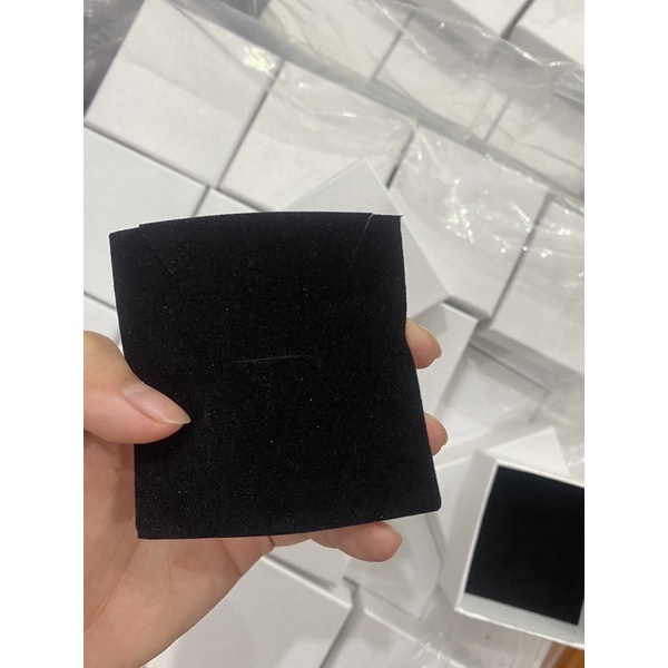 Hộp đựng trang sức 7.5x7.5x3.7cm các màu kèm lõi mút