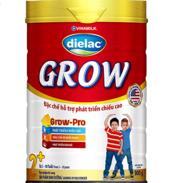 Sữa Dielac Grow đỏ 2+ 900g