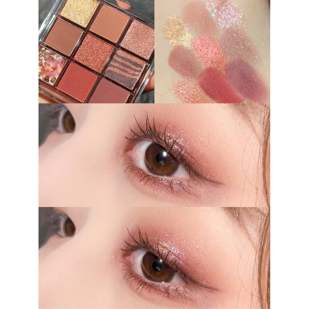 [Hàng mới về] Bảng Phấn Mắt Nhiều Màu Sắc Hiệu Ứng Lì / Ánh Nhũ Thời Trang | BigBuy360 - bigbuy360.vn