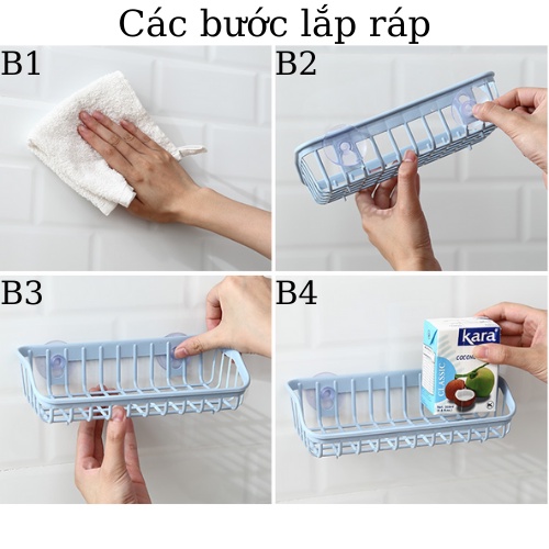 Khay Để Mớ Rửa Bát Dính Hít Siêu Chắc , Khay nhựa để xà phòng