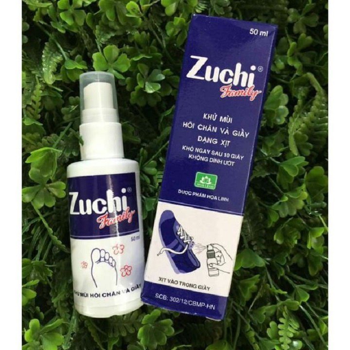 Zuchi family - Khử mùi hôi chân và giầy dạng xịt ( 50 ml )