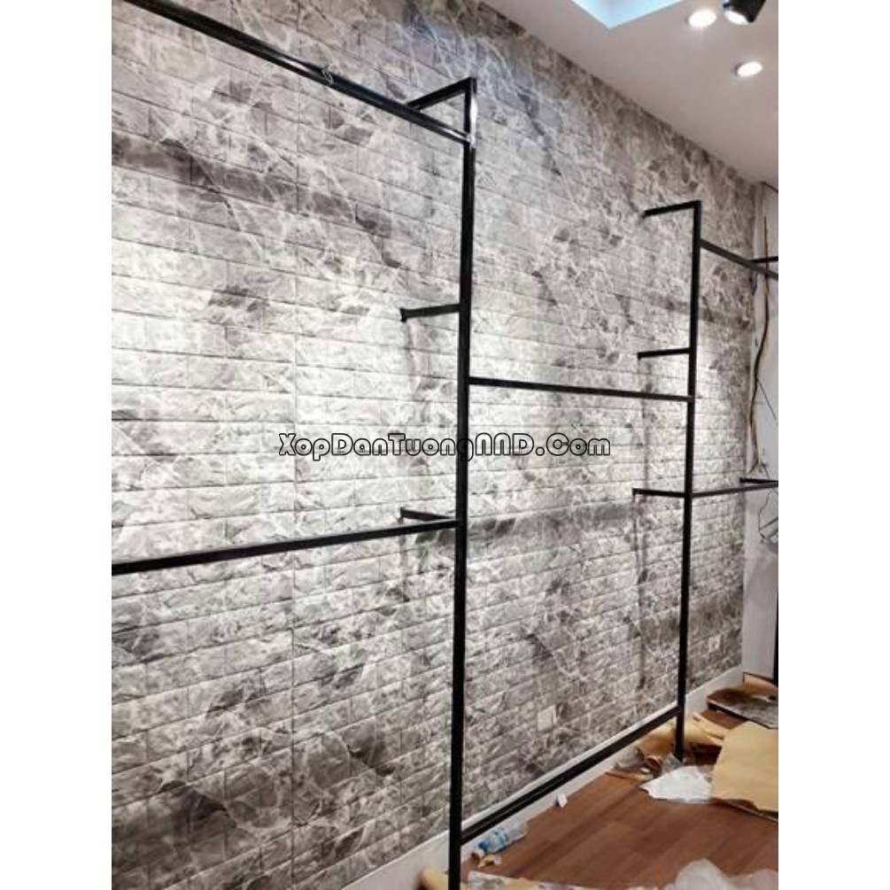 Xốp dán tường vân đá bền,đẹp loại 1 dày 5mm , khổ 70*77 cm giá bằng sỉ- dán tường mang hơi hướng hoài cổ | BigBuy360 - bigbuy360.vn