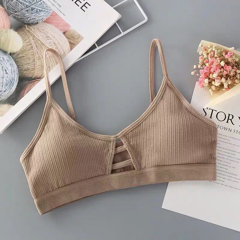 Xả Kho Áo Bralette Cotton Gân Tăm Mã Mới 8882