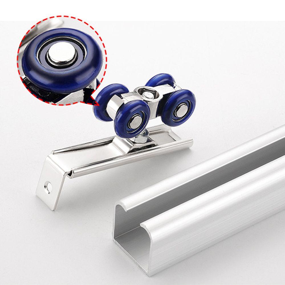 Bộ 2 Con Lăn Ròng Rọc Bằng Nylon Gắn Cửa Tủ Tiện Dụng