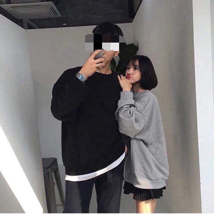 Áo Sweater nỉ trơn nam nữ