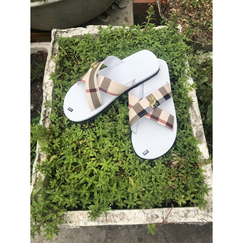 Dép sandal quai chéo, xỏ ngón đế bằng 2 màu đen/ trắng full size 30-44 nam nữ SANDALTHOITRANG