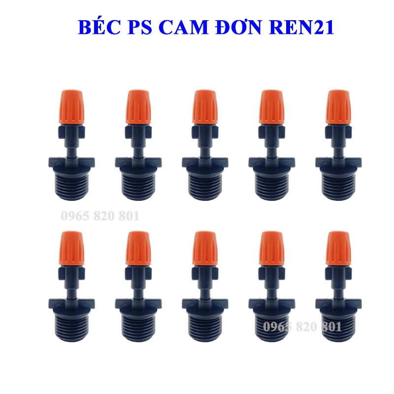 10 Bộ béc đơn cam kèm Chân ren 21