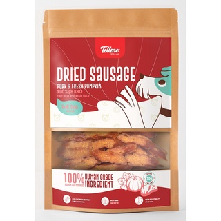Đồ ăn cắt lát cho chó TELLME®, Gói 70g Thức ăn Xúc Xích Khô Thịt Heo & Bí Ngô Tươi Dạng cắt lát cho chó - Pet Store 155