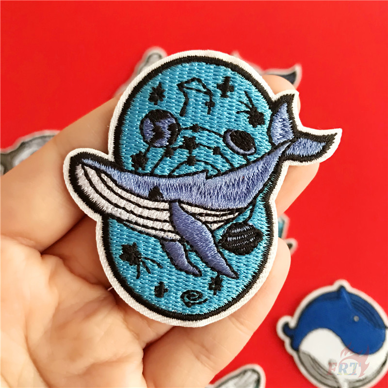 Miếng vá ủi quần áo họa tiết cá voi / phi hành gia độc đáo chất lượng cao