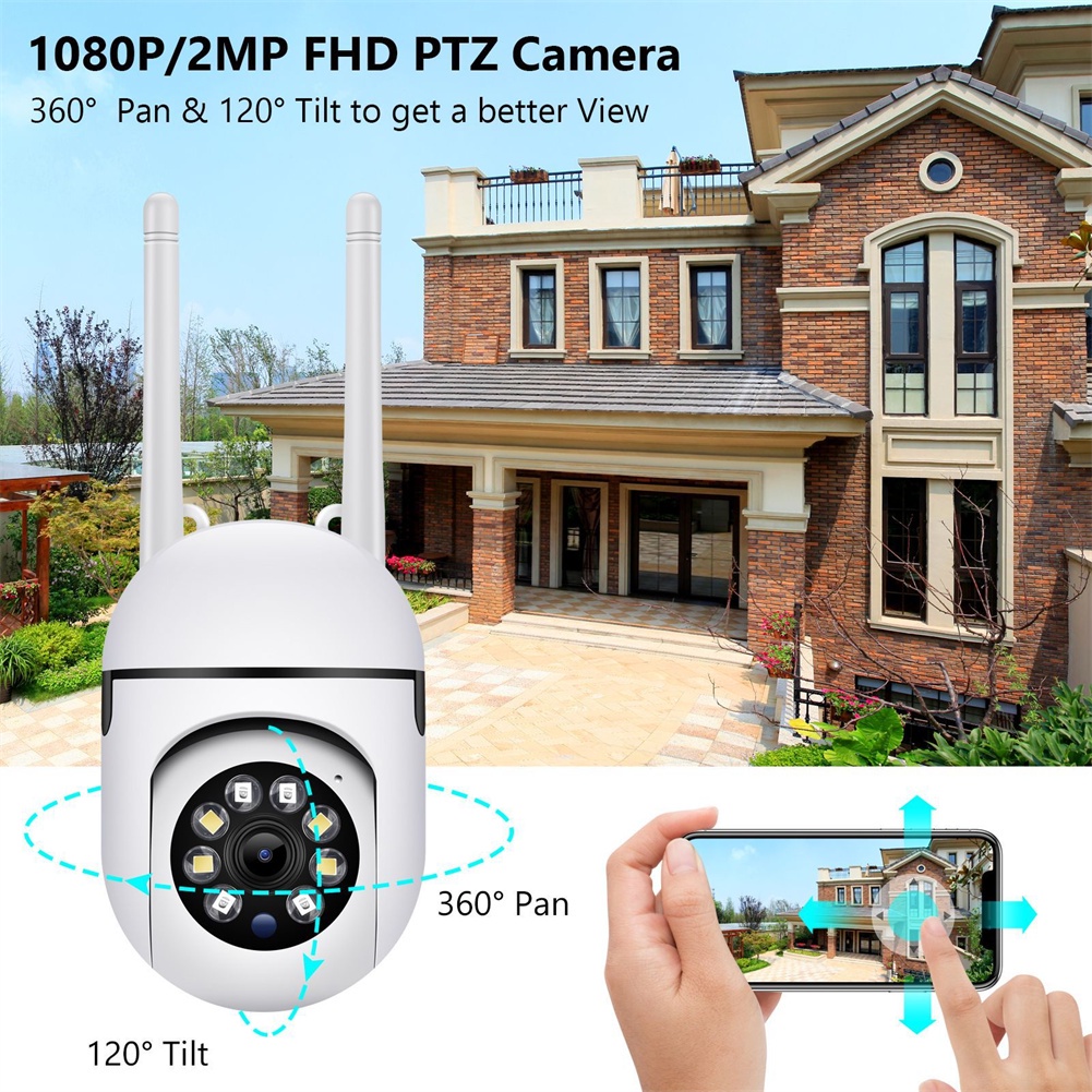Ycc365 Plus Camera An Toàn Hồng Ngoại Quan Sát Ban Đêm Wifi Hd 1080P Cctv 2.4G 5G KKDURANT
