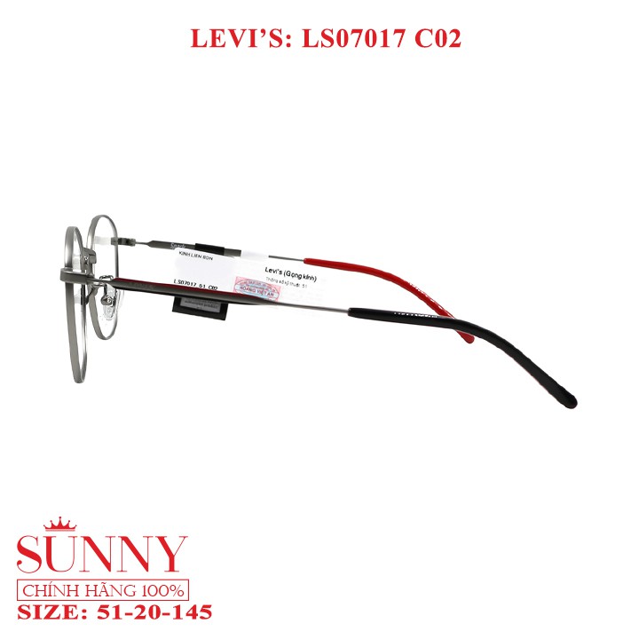 Gọng kính chính hãng nam nữ Levis LS07017 màu sắc thời trang, thiết kế dễ đeo