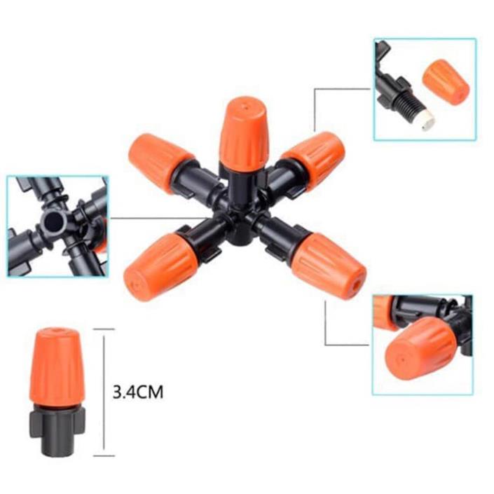 Béc Phun Sương 5 Hướng Tưới Lan, Cây Cảnh - độ bền cao, phun sương hạt mịn, hàng do cty Việt Nam sản xuất