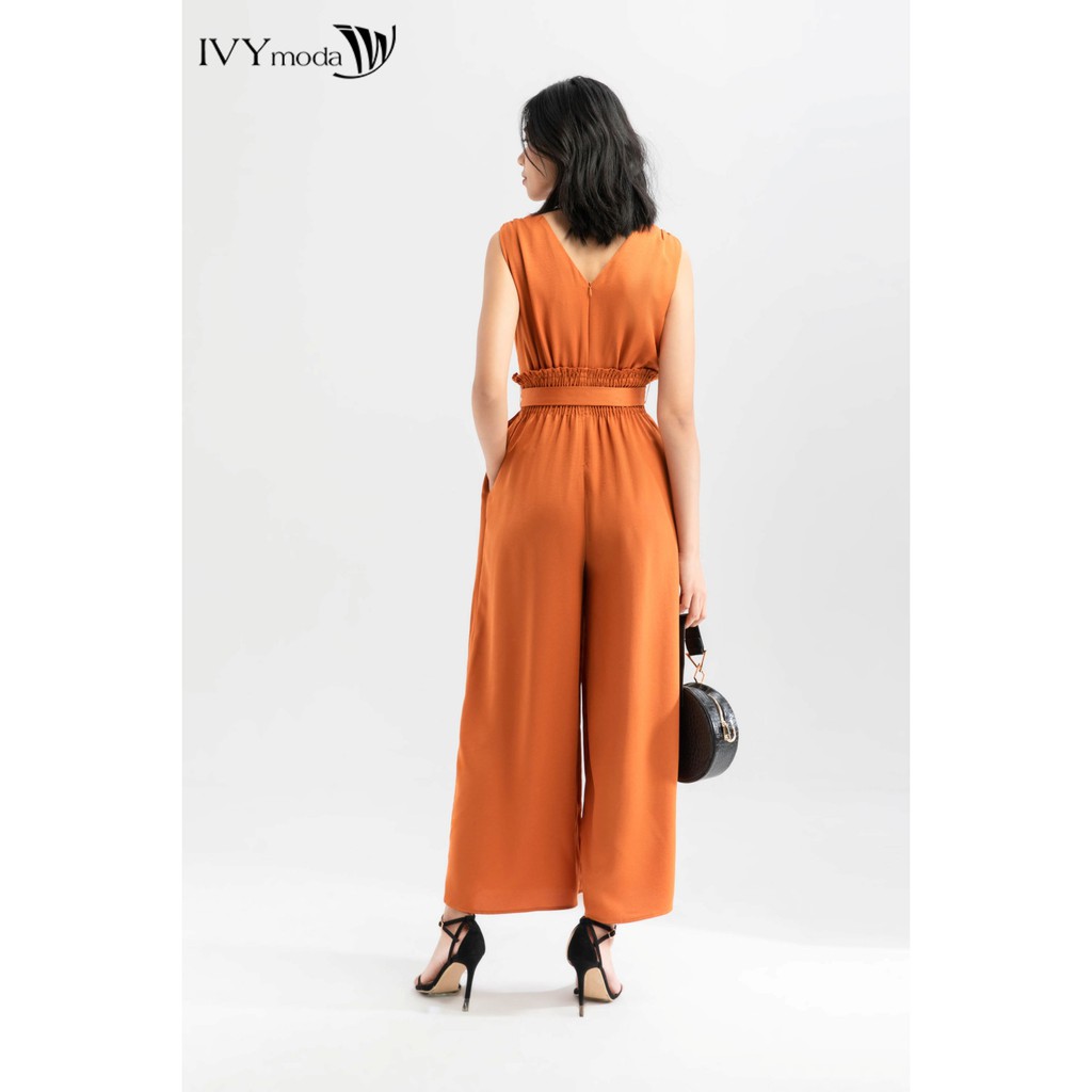 [NHẬP WABRTL5 GIẢM 10% TỐI ĐA 50K ĐH 250K ]Jumpsuit quần dài nữ IVY moda MS 18M6357