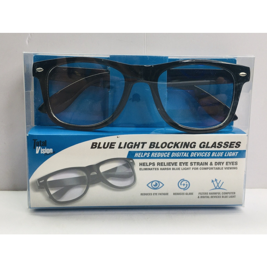 Kính chống ánh sáng xanh từ màn hình điện thoại, máy tính Total Vision Blue light blocking Glasses [Hàng Mỹ]