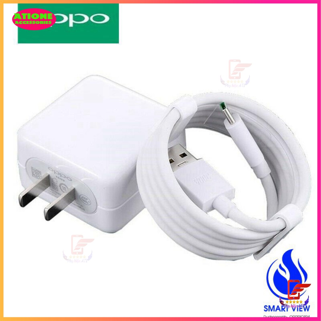 Bộ Sạc Nhanh Oppo Vooc 4A Zin Chính Hãng (Cáp Micro)-5V 4A