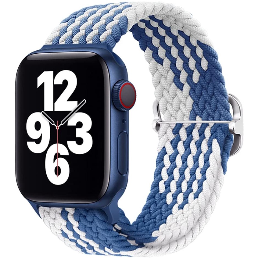Dây Đeo Đồng Hồ Bằng Nylon Co Giãn Điều Chỉnh Được Cho Apple Watch 41 / 40 / 38mm 49 / 45 / 44 / 42mm Series Ultra / 8 / 7 / SE / 6 / 5 / 4 / 3 / 2 / 1