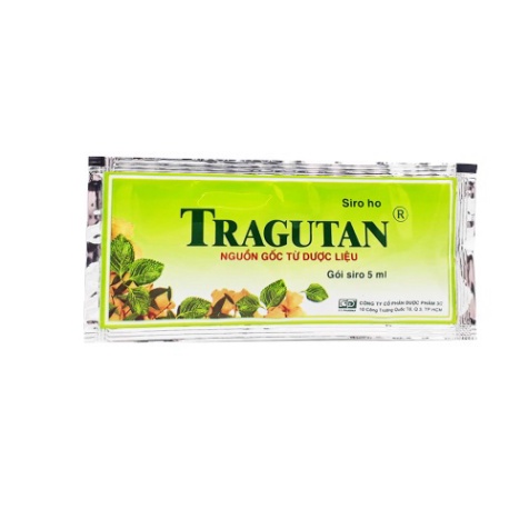 1 gói 5ml - Siro ho thảo dược Tragutan gói 5ml - Đóng gói Hộp 40 gói  Date mới