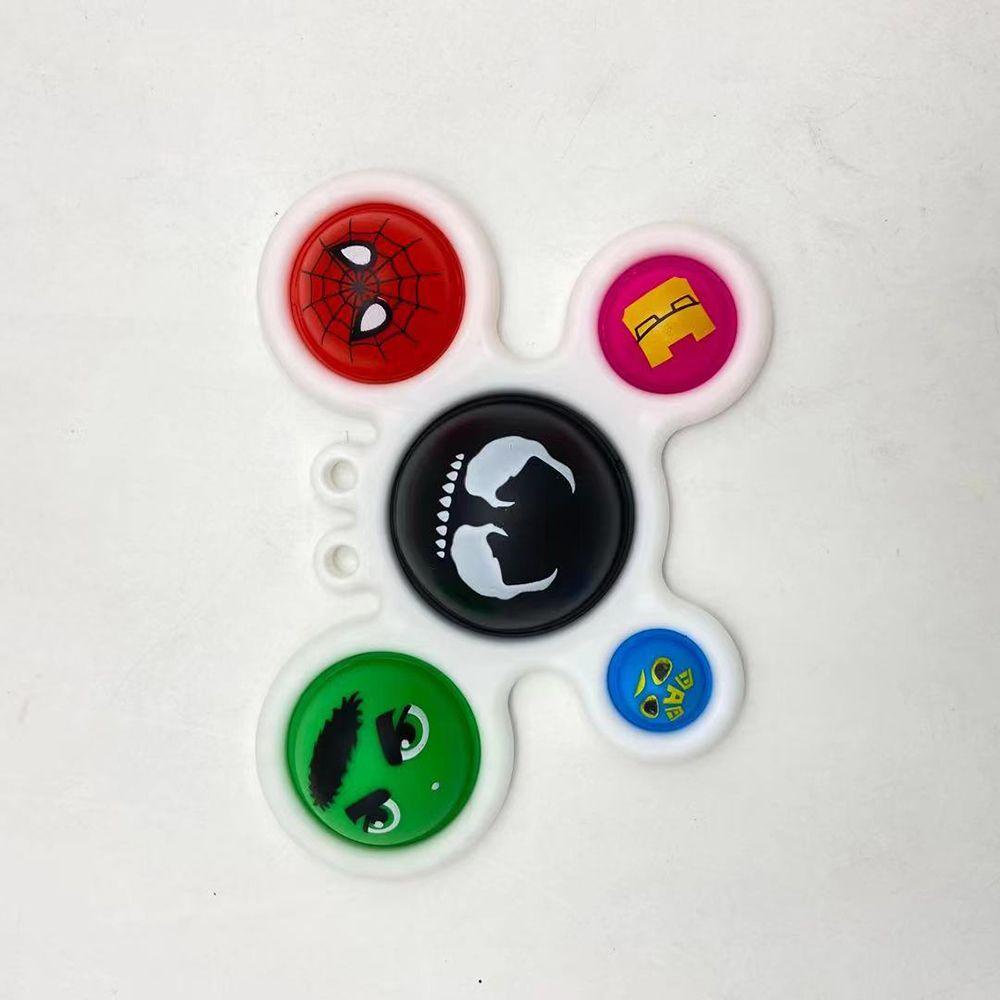 YIYU Móc Khóa Gắn Con Quay Đồ Chơi Fidget Spinner GiúP GiảM Stress
