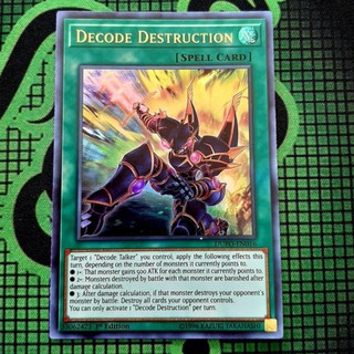 [ Đỗ Lạc Shop ] Thẻ Bài Yugioh Spell - Decode Destruction - DUPO-EN016 - Ultra