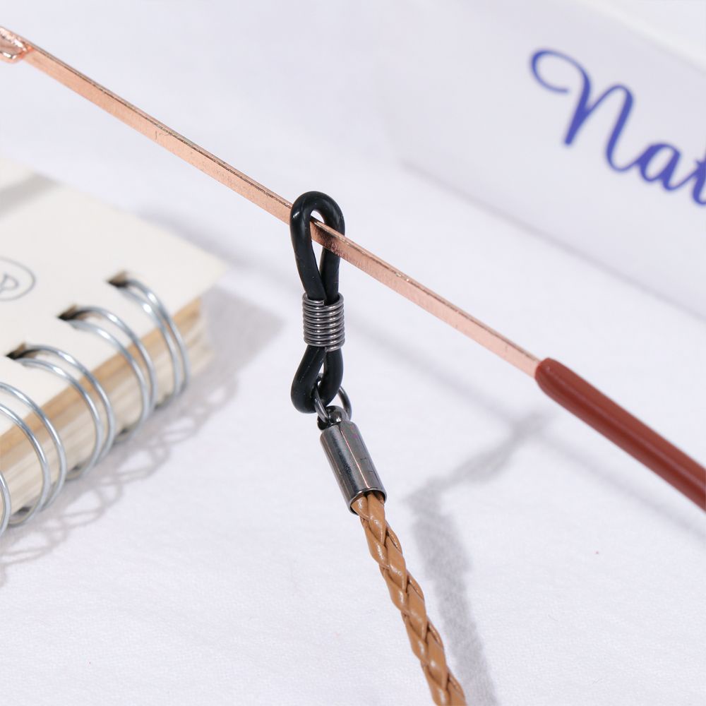 Dây Đeo Mắt Kính Bằng Da Chống Trượt Siêu Nhẹ Màu Sắc Thời Trang