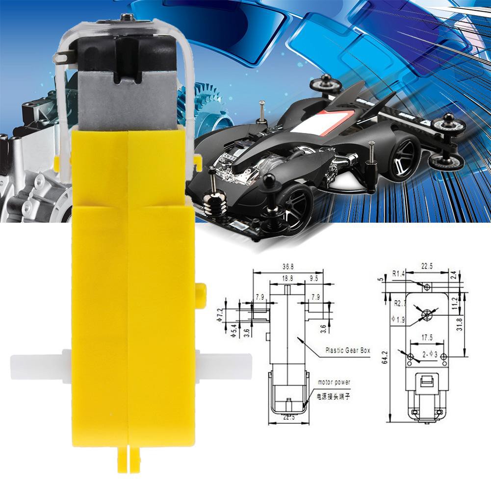 Động cơ motor thông minh DC 3V-6V 1:48 Rev TT dành cho Adruino