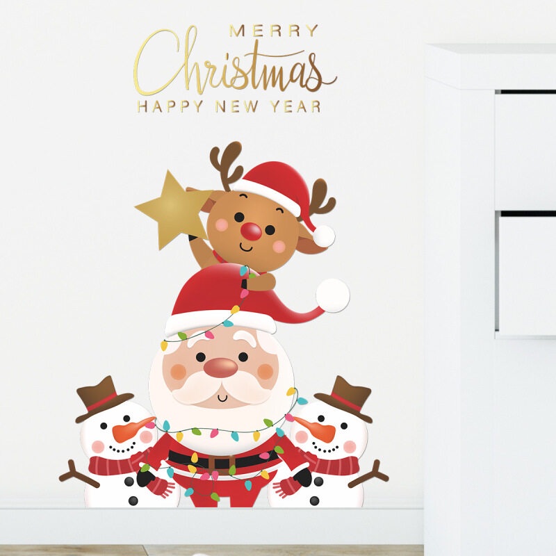 Miếng dán tường trang trí Giáng Sinh 35*60cm