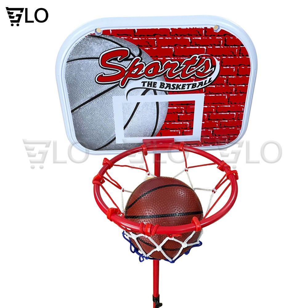 Bộ Trò Chơi Bóng Rổ Trụ Sắt Kèm Bóng Mini Trong Nhà Cho Bé Kèm Bơm