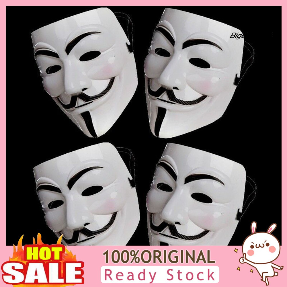 Anonymous Hacker V cho Vendetta Master Face Mask Fancy Dress Đạo cụ Halloween