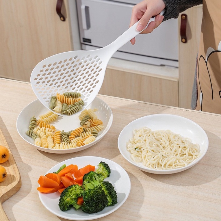 1 Chiếc (Màu Sắc Ngẫu Nhiên) Muỗng Lọc Mì / Thực Phẩm Đa Năng Chịu Nhiệt Độ Cao Không Biến Dạng