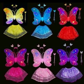 Thanh lý Bộ cánh bướm váy bướm thiên thần ( loại không đèn )
