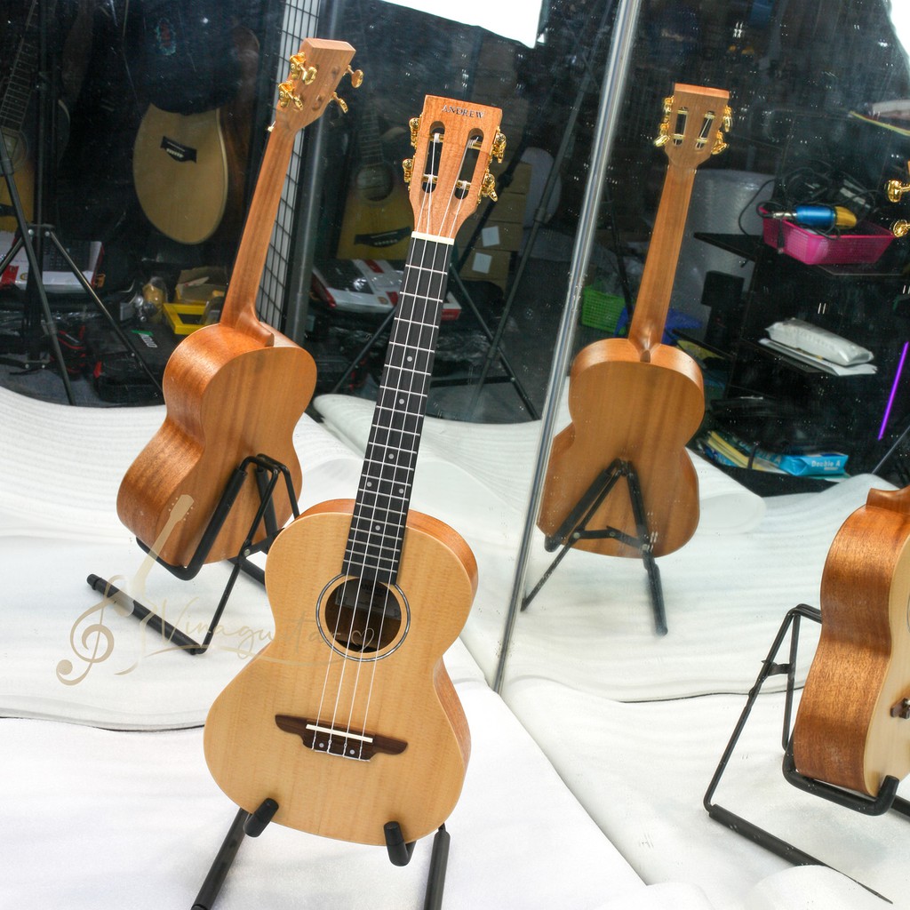 Đàn Ukulele Gỗ Thịt Cỡ Tenor Andrew MT86- Vinaguitar Phân Phối Chính Hãng