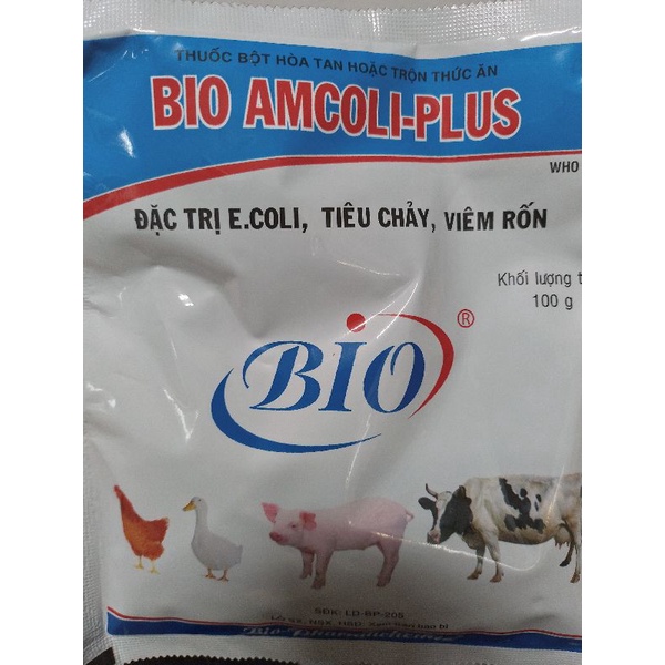 Bio Amcoli plus 100 gram thức ăn cho thú cưng hsd 08/12/2024