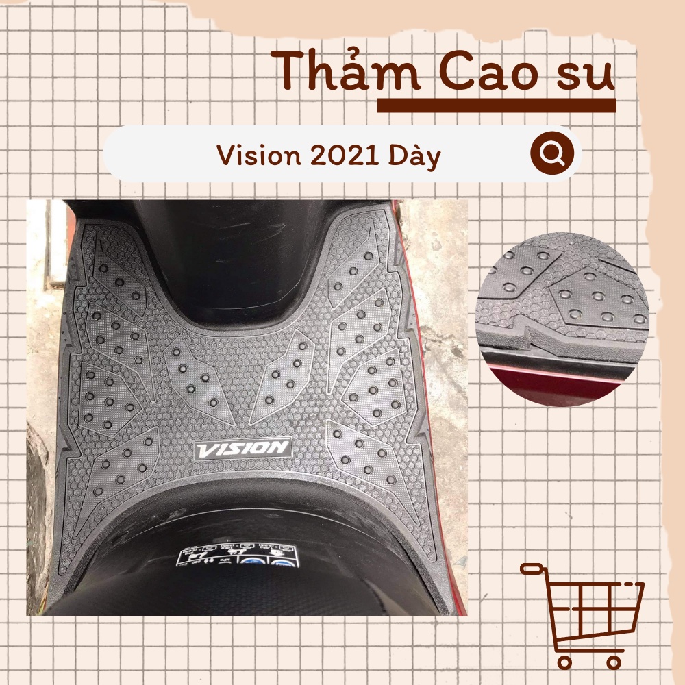 Thảm lót chân cao su xe AB, Click 125/150, Vario 150, Lead, Vision DÀY.
