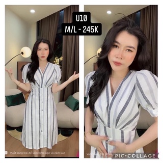 _u9/10- đầm sọc