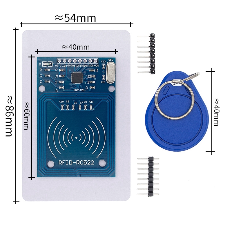 Mô Đun Rfid Rc522 Mhz 6cm Kèm Bảng Mạch Arduino