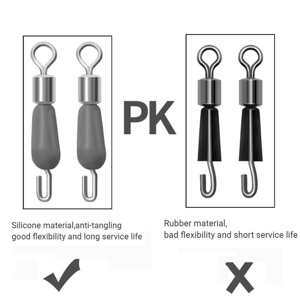 Phao Nổi Câu Cá Bằng Silicone Đầu Đồng Xoay Được