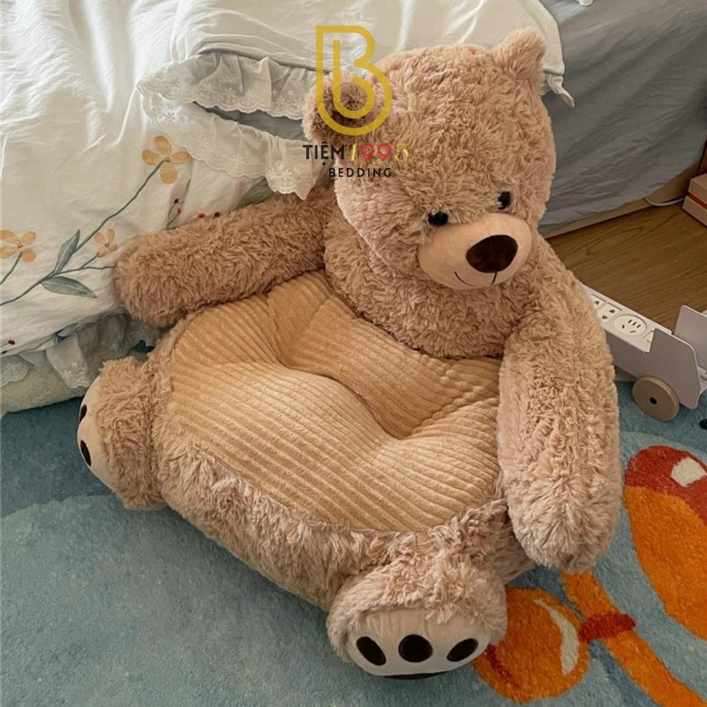 🛋🛋 Ghế Tựa Lưng Ngồi Bệt Hình Gấu Bông Teddy Kích Thước 50x50x45cm - Mã BNDD25 🛋🛋