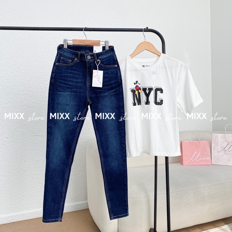 Áo Thun Nữ NYC mickey thun cotton mềm mịn thoáng mát phom lửng suông vừa phong cách trẻ trung