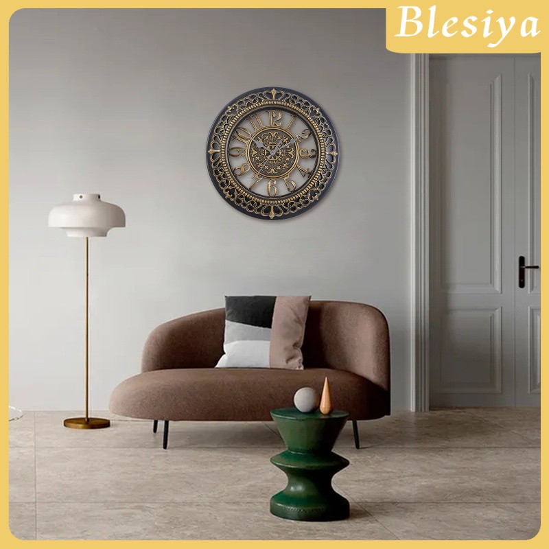 [Blesiya] Đồng Hồ Treo Tường Cổ Điển Yên Tĩnh - 12 Inch Thạch Anh Hoạt Động Bằng Pin Dễ Đọc Tại Nhà / Văn Phòng / Lớp Học /