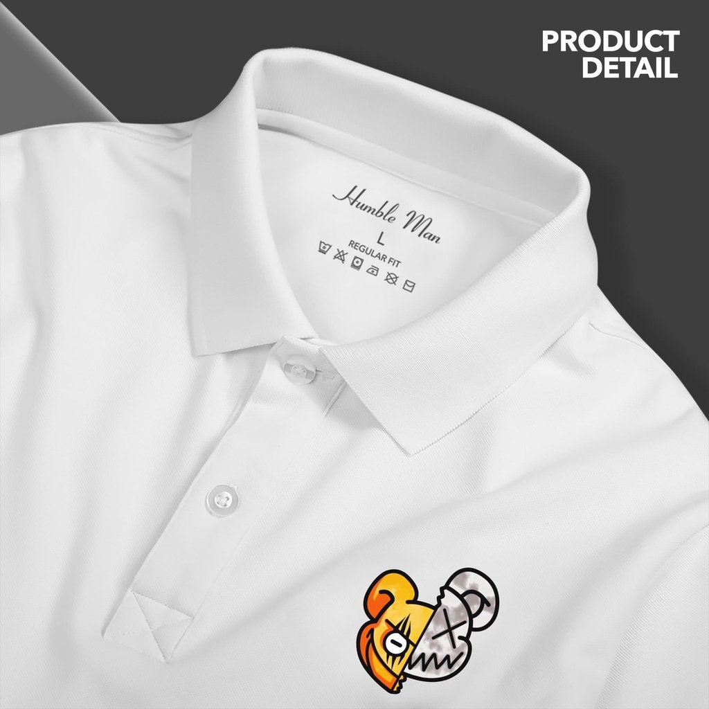 Áo thun Polo Men194 vải cá sấu Poly co dãn 4 chiều dày dặn form gerular fit - Broken Bear