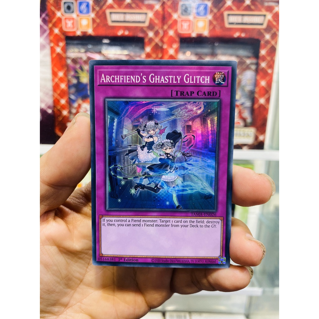 Thẻ Bài YugiOh! Mã TAMA-EN026 - Archfiend's Ghastly Glitch - Super Rare - 1st Edition