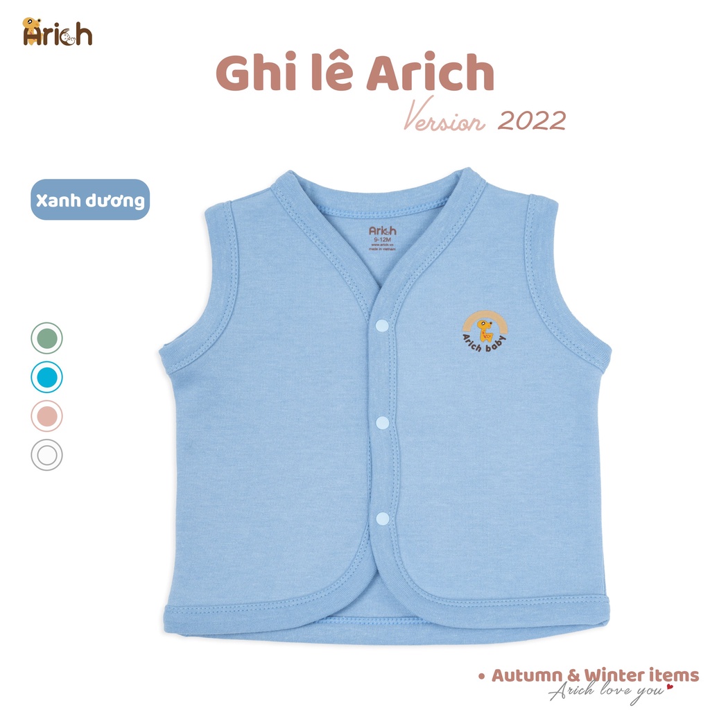 Áo Ghi lê Arich Mẫu Mới (size cho bé 6-9 tháng đến 4-5 tuổi)