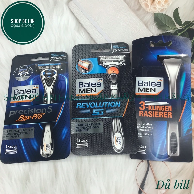 Dao cạo râu Balea Men chuẩn Đức, lưỡi dao được tinh chế đảm bảo cạo sát và thoải mái, Cam kết hàng chuẩn