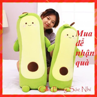 Gấu bông gối ôm quả bơ ⚡ freeship ⚡ gối ôm quả bơ xinh xắn đem lại giấc ngủ ngon