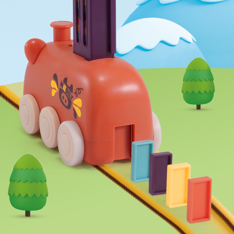 Bộ Đồ Chơi Lắp Ráp Domino DIY Vui Nhộn Cho Bé