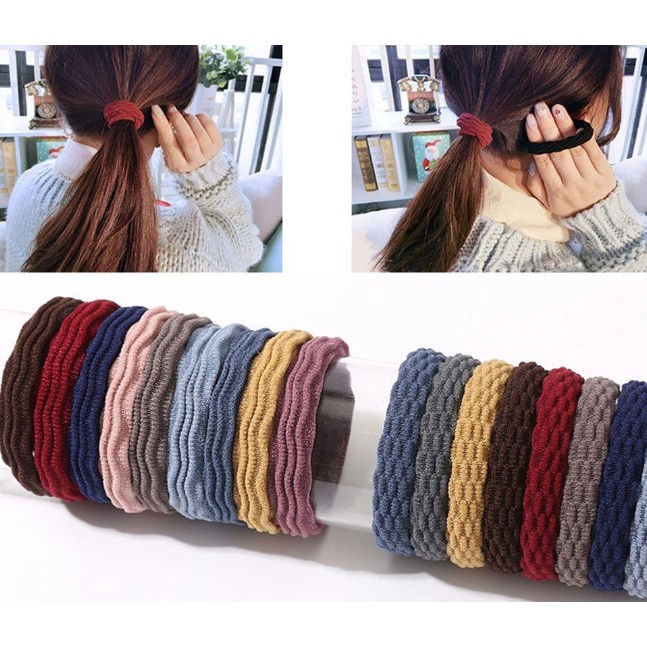 Dây Thun Cột Tóc Màu Xanh Lá