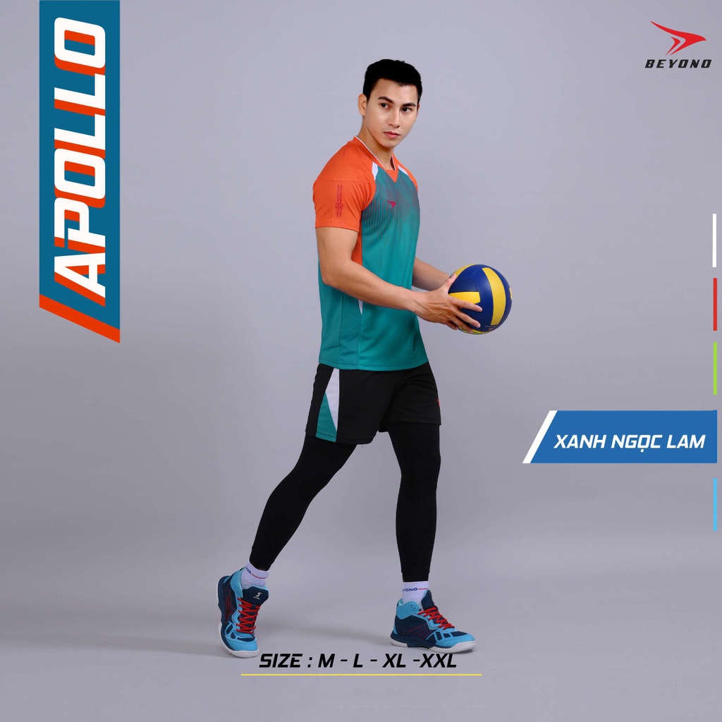 Quần áo thể thao, bóng chuyền nam nữ  Beyono Apollo Xanh Ngọc