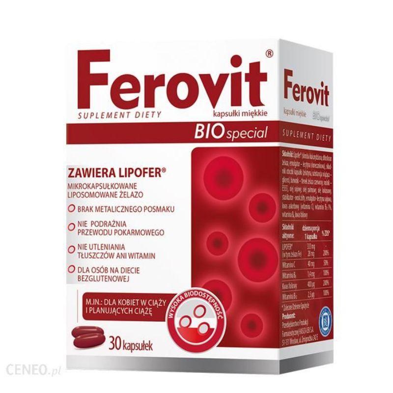 Viên uống bổ sung sắt FEROVIT BIO SPECIAL Hộp 30 viên